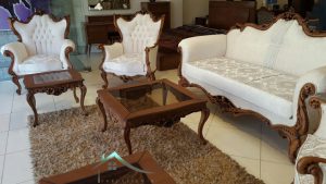 مبل استیل مدل شانل دسته چوبی - Image 3