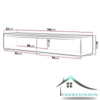 میز تلویزیون هایگلاس زمینی دیواری مدل MDS-51