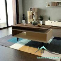 میز جلو مبلی کتابخانه دار کد 10