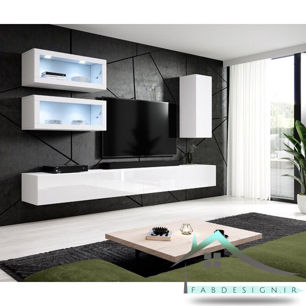 میز تلویزیون و کنسول مدل WAYFAIR 83 - بررسی و کاربرد تی وی وال (Tv Wall)