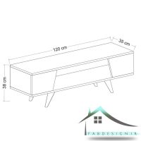 میز تلویزیون مشکی مدل WAYFAIR-109
