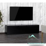 میز تلویزیون مشکی هایگلاس مدل WAYFAIR-99