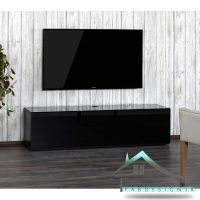 میز تلویزیون مشکی هایگلاس مدل WAYFAIR-99