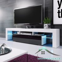 میز تلویزیون هایگلاس ال ای دی دار مدل WAYFAIR-37