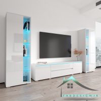 میز تلویزیون هایگلاس دارای باکس مدل WAYFAIR-54