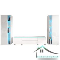 میز تلویزیون هایگلاس دارای باکس مدل WAYFAIR-54