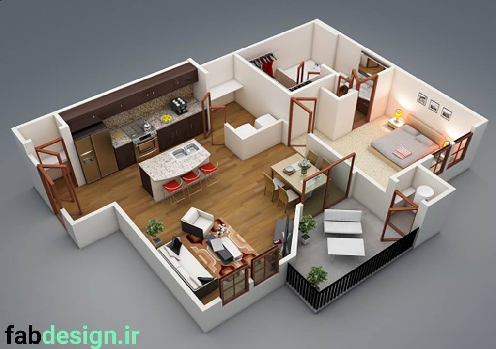 دکوراسیون خانه های تک خواب
