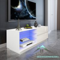 میز تلویزیون هایگلاس مدل FABTABLE-135