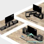 میز تلویزیون چند کاره مدل FABTABLE-117