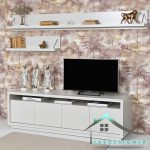 میز تلویزیون ضد خش با شلف مدل FABTABLE-187