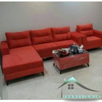 مبل ال تی وی با پاف و مبل تک دسته دار کد 249