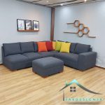 مبل ال راحتی 6 نفره با پاف نشیمن Luxurysofa-81
