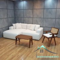 مبل ال راحتی 3 نفره با تکی چوبی Luxurysofa-94