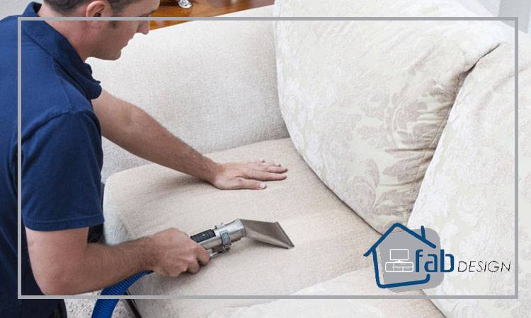 شیوه تمیز کردن مبل راحتی روشن عروس