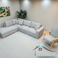 مبل ال راحتی 6 نفره با صندلی پولکا Luxurysofa-153