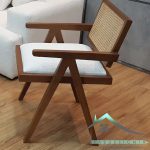 مبل تک نفره حصیر دار گردویی
