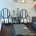 مبل تک نفره دسته دار طرح استیل ابزاری مشکی