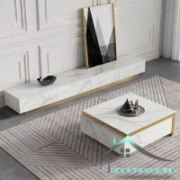 ست میز تلویزیون و جلومبلی بتنی fabset-139