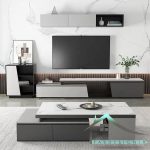 ست میز تلویزیون و جلومبلی هایگلاس fabset-146