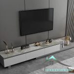ست میز تلویزیون و جلومبلی هایگلاس fabset-161