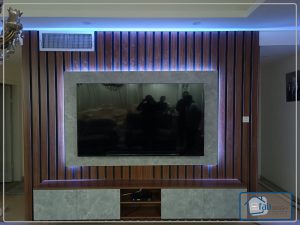 54 300x225 - اجرای تمام ام دی اف با رنگ کاری و نورپردازی تی وی وال