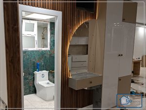 6 300x225 - اجرای تی وی وال و کابینت و آینه دکوراتیو