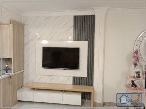 87 300x225 - اجرای تی وی وال با میز دو تکه