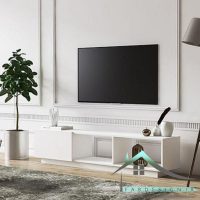 میز تلویزیون ساده سفید fabtable-292