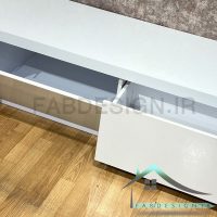 میز تلویزیون ساده کلاسیک سفید fabtable-326