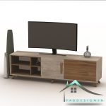 میز تلویزیون مدرن قهوه ای خاکی fabtable-278