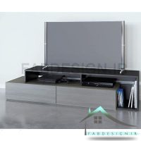 میز تلویزیون مشکی طوسی fabtable-319